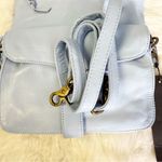 Wanderers Travel Co The Milano Small Clutch Sky Blue Leather Bag NWT Crossbody Photo 2