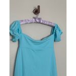 Susana Monaco NWT Revolve Vista Light Blue Babydoll Puff Sleeve Mini Dress Photo 3