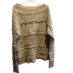 Club Monaco Women's Drop Shoulder Cable Knit Sweater Brown Size L Pullover‎ Casual Photo 8