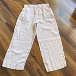 Tahari  100% Linen European Flax Wide Leg Pull On Pants with Pockets Photo 4