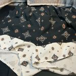 SO  Juniors Smocked Bodice Romper Black Floral Size Medium. NWT festival Boho Photo 5