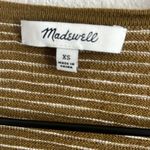 Madewell Stripe Summer Ryder Cardigan Olive Green Oversized Lightweight Sweater Photo 3