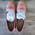 Lands End Classic Espadrille Flats Striped Pink White Devi Loafer Shoe Size 8.5 Photo 4