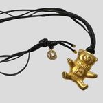 Escada Vintage Matt Gold Teddy Bear Pendant Gold Photo 6