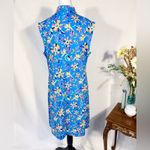 IBKUL Estela Zip Mock Neck Sleeveless – Multi Floral Golf/Tennis Dress Sz L 🧡 Blue Size L Photo 6