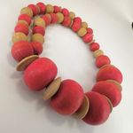 Pink and tan beaded necklace Photo 6
