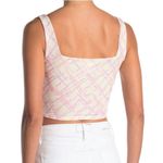 Abound  bustier cream pink purple tank crop top Photo 1