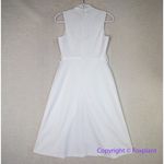 BLITHE Asymmetrical sleeveless Dress off white/ ivory, women size S White Photo 6
