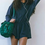 Free People Free peiple such a flirt navy romper nwot small Photo 0