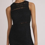 Line and Dot Anthropologie Crochet Sweater Tunic Dress Photo 0