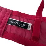 Adore Me Deep Pink Satin Black Eyelash Lace 40D Photo 3