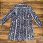 Vintage MICHAEL MICHAEL KORS purple snakeskin print cotton trench coat Photo 4