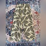 Jane and Delancey 252  Black and yellow Tropical Print Wide Leg Pants small Photo 1