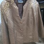 Catherines Added Dimensions NWT blazer & skirt set woman plus size 3X 26/28 Brown Photo 9