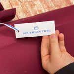 Southern Tide Game-day Micro Stripe Dress Chianti Photo 2