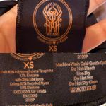 We are HAH Womens Bikini Top Black Floral Reversible Tie Front or Back Size XS Photo 9