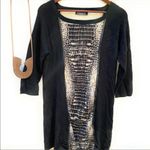 Magaschoni  NY Wool Blend Black‎ Sweater Dress Photo 5