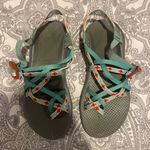 Chacos Teal And Orange Sandals Photo 0