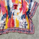 Tolani Collection Multicolor Floral Printed Tropical Open Front Woven Kimono S Pink Photo 11