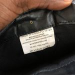 Black White Embroidered Floral cowboy western boho cowgirl leather boots Size 6 Photo 3