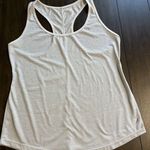 Old Navy  Active Wear Women Tank Top White Black Striped Semi Fitted Racer Back L Photo 3