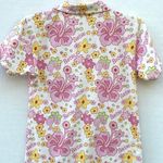 TheOneMFG Womens size medium white floral retro Collared Barbie dress Photo 2