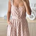 Reformation Lanai Polka Cot Cutout Back Midi Dress XS Photo 1