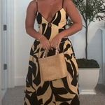 MON RENN viral bloggers favorite 100% cotton surreal midi dress NWT Black Size M Photo 7