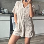 ZARA  Tan Romper Photo 2