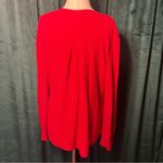 Skies Are Blue Red Soft Cardigan with Pockets Photo 4