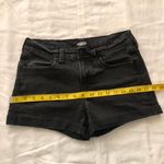 Old Navy Black denim low rise mini micro shorts-Size 6 Measurement in pics Photo 2