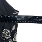 Dress Barn Roz & Ali  Black Floral Embroidered Elegant Shift Sleeveless Dress Sz12 Photo 3