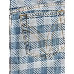 $380 NWT AMI Paris Gingham High Waisted Jacquard Denim Mini Skirt Blue 26 / 2 Photo 6