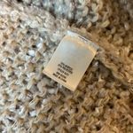 Alya  Floral Chunky Knit Sweater Cardigan Embroidered Flowers in Cream Size S Photo 7