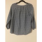 Roberta Roller Rabbit Roller Rabbit Wythe Blouse Anthropologie Blue White Block Print Cotton Top EUC M Photo 9