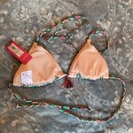 Xhilaration Bikini triangle top ONLY XS Aztec pattern sting Photo 3