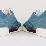 Stella McCartney  Embroidered Denim Logo Sneakers Photo 8