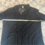 Eileen Fisher  Black 100% Sheer Silk Kimono Top Size Medium Photo 4