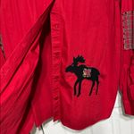 Bobbie Brooks Red Moose Embroidered Men's Shirt Size 24W Photo 2