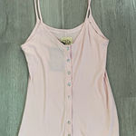 Chaser Soft Baby Pink Button-Front Lounge Cami – Size Medium (NWT) Photo 0