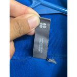 Sweaty Betty  London made in Italy cowl neck blue sweater XS oversized #711 Photo 4