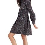 Madewell Balsam Tie-Neck Dress in Starry Night Photo 0