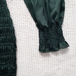 Dress Forum Dark Green Satin Bodycon Dress Photo 4