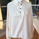 Urban Outfitters Out From Under Ivory Sienna Mesh Drapey Oversized Sweatshirt XS Photo 1