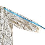 Lane Bryant NWT Floral Embroidered Crochet Sweatshirt Top Blouse Siz 26/28 Ivory Photo 4