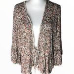 Knox Rose Floral Crochet Trim Kimono Photo 0