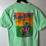 Vintage 90s Ray Wilt T Shirt Green Large L USA Motorcycle Graphic Tee Solid Logo Photo 9