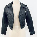 Highway One Vintage genuine leather cropped motorcycle jacket Y2K Black Size XS Photo 0