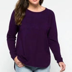 ✨Faith + Zoe Divara Button Back Pullover✨ Blue Size L Photo 0