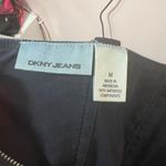 DKNY Blue Denim Belted Mini Pleated Sleeveless Jumper Dress Size Medium Photo 7